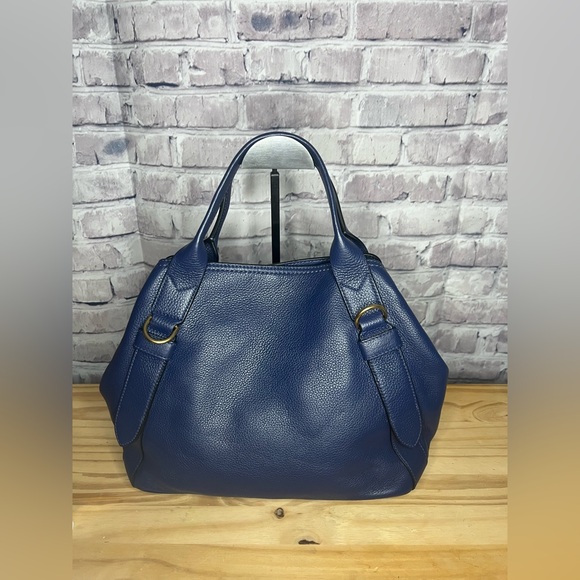 Marc Jacobs The Anchor Large Navy Pebbled Leather Bag - Picture 7 of 15